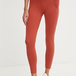 Reebok LUX Collection Sports Leggings With Pockets Red Orange Coral Women’s XXL